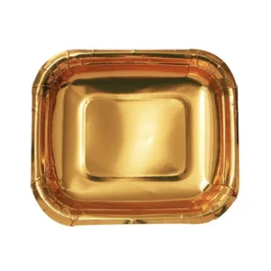 بشقاب یکبار مصرف مدل متالایز مجموعه 20 عددی