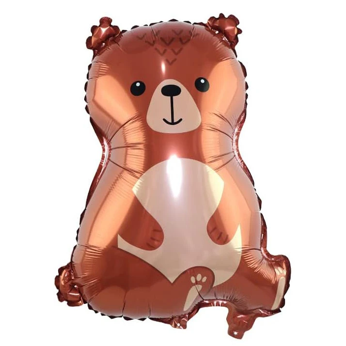 بادکنک فویلی مدل حیوانات جنگل طرح خرس تدی