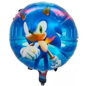 بادکنک فویلی گرد طرح سونیک