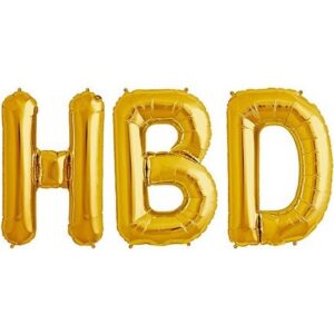 بادکنک فویلی طرح HBD اینچ 32